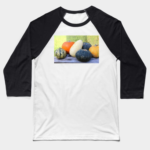 pumpkins and gourds Baseball T-Shirt by pinkal